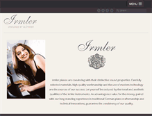 Tablet Screenshot of irmler-piano.com